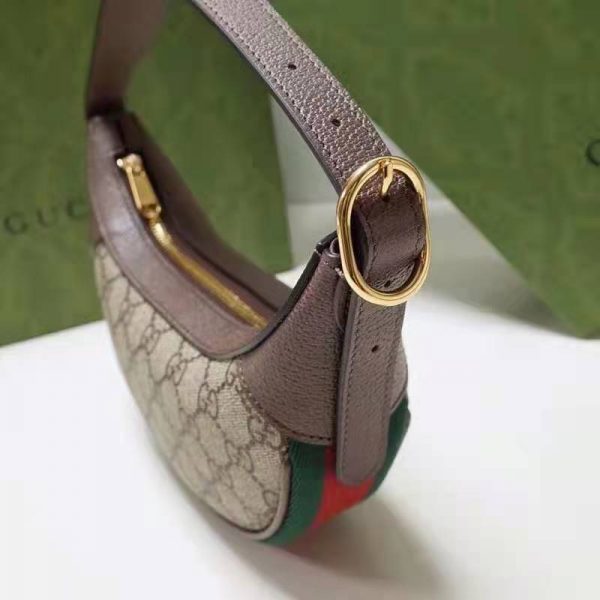 Gucci Women Ophidia GG Mini Bag Beige Ebony GG Supreme Canvas (9)