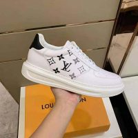 Louis Vuitton Men Beverly Hills Sneaker Monogram-Lasered Grained Calf Leather Epi Calf Leather