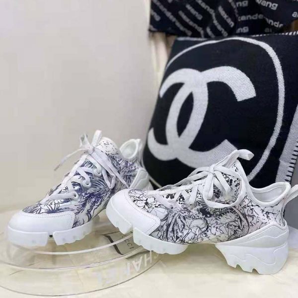 Dior Women D-Connect Sneaker Dior Zodiac Printed Technical Fabric (11)