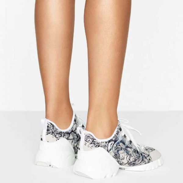 Dior Women D-Connect Sneaker Dior Zodiac Printed Technical Fabric (4)