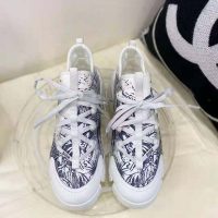 Dior Women D-Connect Sneaker Dior Zodiac Printed Technical Fabric