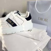 Dior Women Dior-ID Sneaker White and Deep Blue Calfskin and Rubber