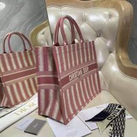 Gucci GG Women Dior Book Tote Pink D-Stripes Embroidery (11)