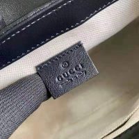 Gucci GG Women Online Exclusive GG Marmont Mini Bag Pastel Blue Butter Diagonal Matelassé Leather