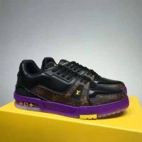 Louis Vuitton LV Men LV Trainer Sneaker Calf Leather and Monogram Canvas