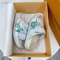 Louis Vuitton LV Unisex Honolulu Mule White Pastel Monogram Textile