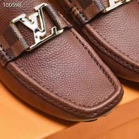 Louis Vuitton Men LV Monte Carlo Moccasin Moka Brown Grained Calf Leather