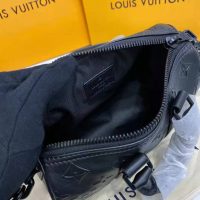 Louis Vuitton Unisex Keepall XS Black Monogram Seal Cowhide Leather