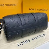 Louis Vuitton Unisex Keepall XS Black Monogram Seal Cowhide Leather