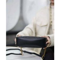 Gucci GG Women GG Marmont Small Matelassé Shoulder Bag Black Double G