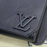 Louis Vuitton LV Unisex Aerogram Slingbag Black Grained Calf Leather