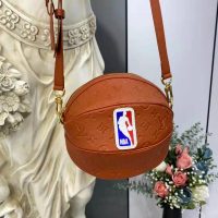 Louis Vuitton LV Unisex Ball in Basket LV x NBA Season 2 Brown Ball Grain Leather