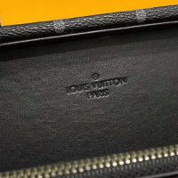 Louis Vuitton LV Unisex Clutch Box Grey Monogram Eclipse Coated Canvas Cowhide Leather