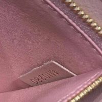 Louis Vuitton LV Unisex Croisette Chain Wallet Rose Ballerine Pink Damier Azur Coated Canvas