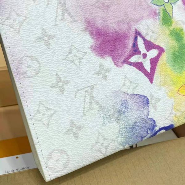 Louis Vuitton LV Unisex Pochette Voyage MM Monogram Watercolor Multico Coated Canvas (7)