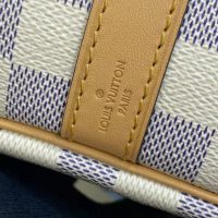 Louis Vuitton LV Unisex Speedy 30 Bandoulière Blue Damier Azur Coated Canvas (2)