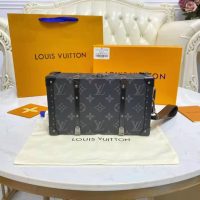 Louis Vuitton LV Unisex Wallet Trunk Grey Monogram Coated Canvas Cowhide Leather