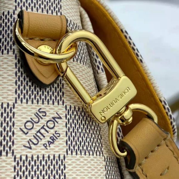 Louis Vuitton LV Women Croisette Hand bag Pink Damier Azur Coated Canvas (2)