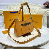 Louis Vuitton LV Women Marelle Handbag Honey Gold Epi Grained Cowhide Leather Canvas