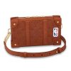 Louis Vuitton Unisex LV X NBA Soft Trunk Wearable Wallet Brown Ball Grain Leather