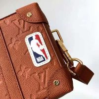 Louis Vuitton Unisex LV X NBA Soft Trunk Wearable Wallet Brown Ball Grain Leather