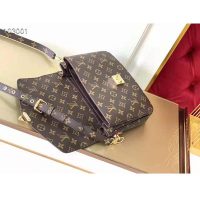 Louis Vuitton Unisex Pochette Métis Bag Monogram Coated Canvas Natural Cowhide (12)