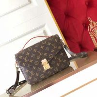 Louis Vuitton Unisex Pochette Métis Bag Monogram Coated Canvas Natural Cowhide (12)