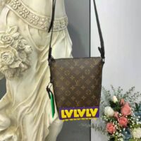 Louis Vuitton LV Unisex Cruiser Messenger Monogram Coated Canvas Cowhide Leather