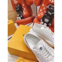 Louis Vuitton LV Unisex LV Squad Sneaker White Canvas and Calf Leather