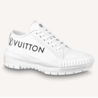 Louis Vuitton LV Unisex LV Squad Sneaker White Canvas and Calf Leather