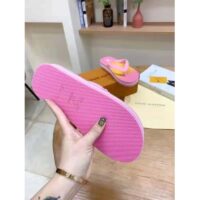 Louis Vuitton LV Women Arcade Flat Thong Pink Rubber Micro Outsole