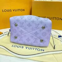 Louis Vuitton LV Women Bella Bucket Bag Gradient Blue Mahina Perforated Calf Leather (8)