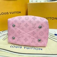 Louis Vuitton LV Women Bella Bucket Bag Gradient Pink Mahina Perforated Calf Leather1 (1)