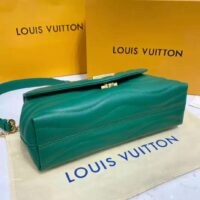 Louis Vuitton LV Women Chain Bag Handbag Emerald Green Smooth Cowhide Leather