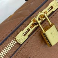 Louis Vuitton LV Women Speedy Bandoulière 25 Handbag Caramel Embossed Supple Grained Cowhide