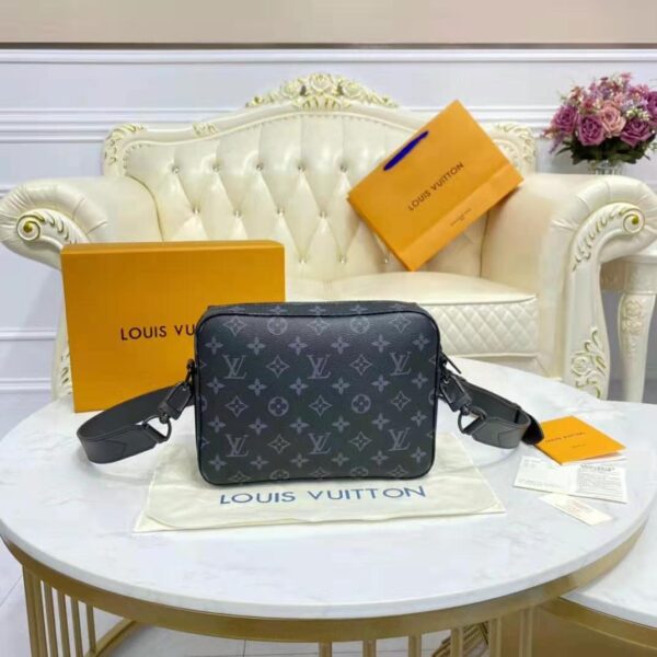 Louis Vuitton LV Women Steamer Messenger Monogram Eclipse Coated Canvas (2)