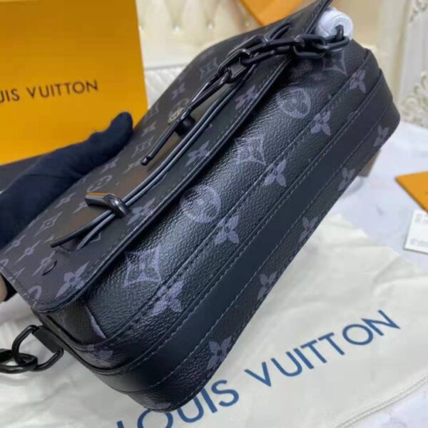 Louis Vuitton LV Women Steamer Messenger Monogram Eclipse Coated Canvas (3)