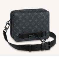 Louis Vuitton LV Women Steamer Messenger Monogram Eclipse Coated Canvas