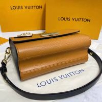 Louis Vuitton LV Women Twist MM Handbag Gold Cipango Epi Grained