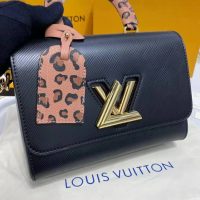 Louis Vuitton LV Women Twist MM Handbag Gold Cipango Epi Grained Leather