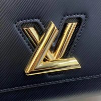 Louis Vuitton LV Women Twist MM Handbag Gold Cipango Epi Grained Leather