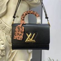 Louis Vuitton LV Women Twist MM Handbag Gold Cipango Epi Grained Leather