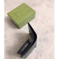 Gucci Women Gucci Diana Card case Wallet Double G Black Leather