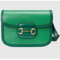 Gucci Women Gucci Horsebit 1955 Small Shoulder Bag Bright Green Leather