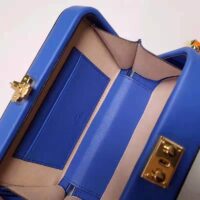 Gucci Women Interlocking G Mini Bag Blue and Orange Leather Interlocking G