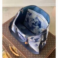 Louis Vuitton LV Unisex New Tote GM Monogram Watercolor Blue Coated Canvas Cowhide Leather