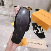 Louis Vuitton LV Unisex Pool Pillow Comfort Mule Black Mink Anatomic Insole