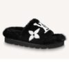 Louis Vuitton LV Unisex Pool Pillow Comfort Mule Black Mink Anatomic Insole