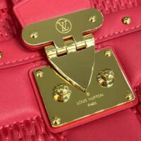 Louis Vuitton LV Unisex Troca PM Handbag Pink Damier Quilt Lambskin S-Lock Double Zip (1)