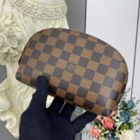 Louis Vuitton LV Women Cosmetics Pouch Damier Coated Canvas Golden Brass